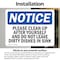 Signmission Please Clean Up After Yourself And Do Not, 5 in W x Rectangle, Vinyl Decal OS-2PACK-NS-D-35-L-17349 - alternate 4